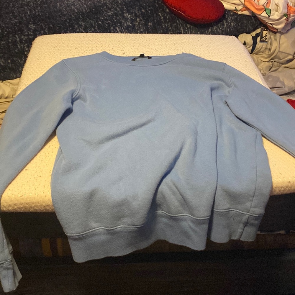 Small sky blue long sleeve sweater